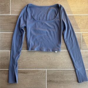Purple Ribbed Alo Longsleeve